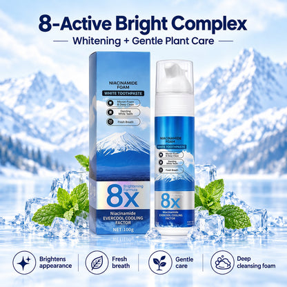 Insideefy"8X NiacinamideFoaming WhiteningToothpaste