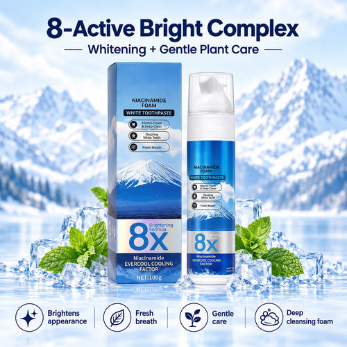 Insideefy"8X NiacinamideFoaming WhiteningToothpaste