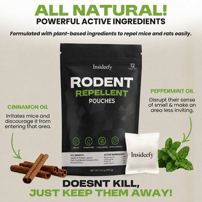 Natural Rodent Repellent Pouches
